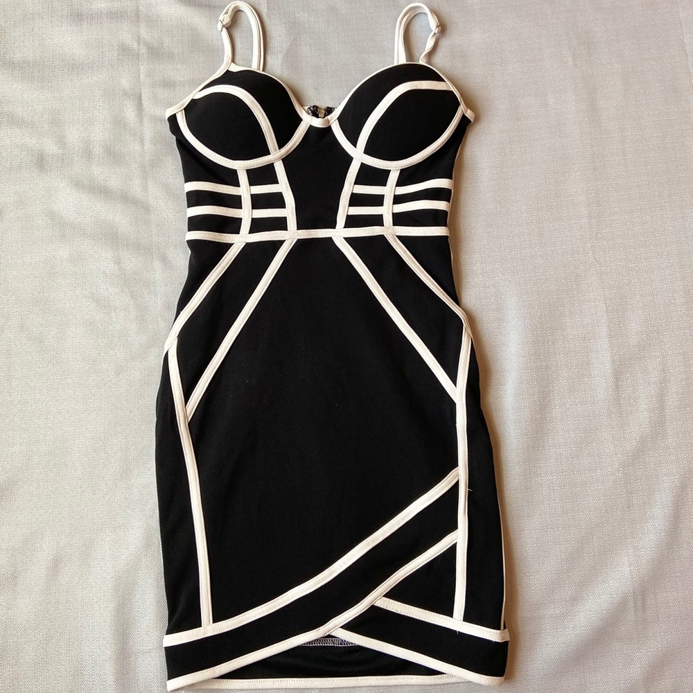 Black and white dress